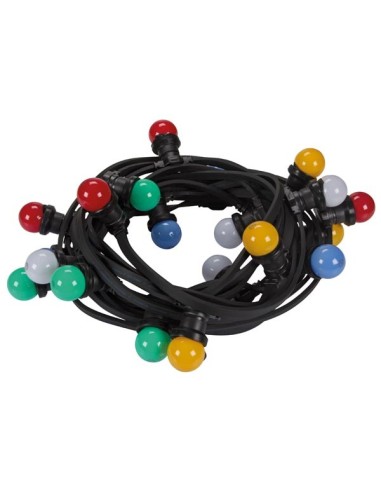 Velleman led party chain guirnalda exterior 20 led E27 multicolor