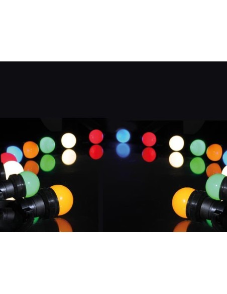 VELLEMAN LED PARTY CHAIN GUIRNALDA EXTERIOR 20 LED E27 MULTI