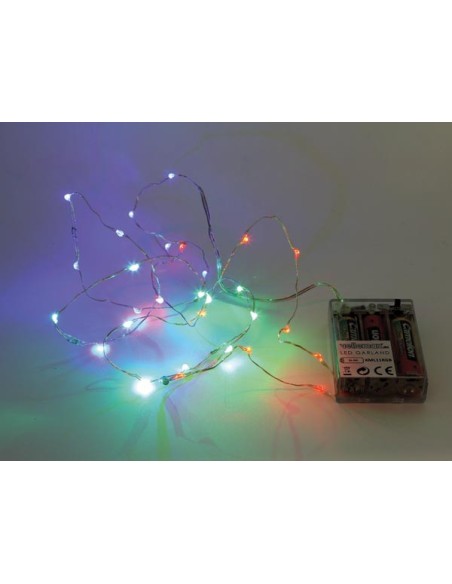 GUIRNALDA ALAMBRE 20 LED RGB 2,2 METROS