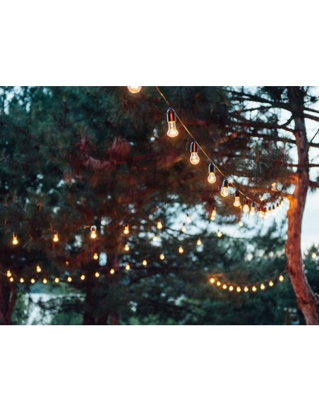 HQ POWER GUIRNALDA EXTERIOR (IP44) 20 CASQUILLOS 10 METROS