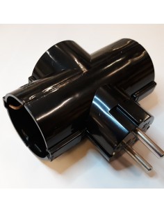 F-line 1101069-n adaptador 3 tomas con toma de tierra...