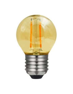 Laes 989106 esférica led vintage ámbar 220v 2w 2200k E27