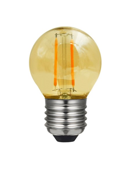 Laes 989106 esférica led vintage ámbar 220v 2w 2200k E27