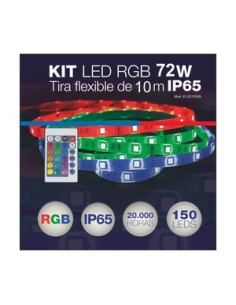 ELECTRO DH KIT TIRA LED 10 METROS RGB CON MANDO