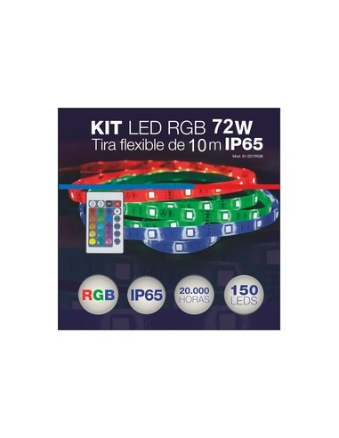 Electro DH 81.027/RGB tira led 10 metros RGB con mando