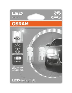 OSRAM LAMPARA AUTO LED WEDGE 12V 1W CW 2