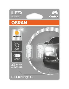Osram-Ledvance 2880ye bombilla led wedge 12v 1w ámbar