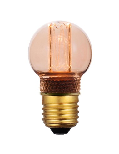 Laes 990843 ámbar vintage led esférica regulable 220v 2,3w 1800k E27