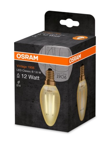 OSRAM VINTAGE LED CLASSIC B 1,4W VELA 220V 1,4W...