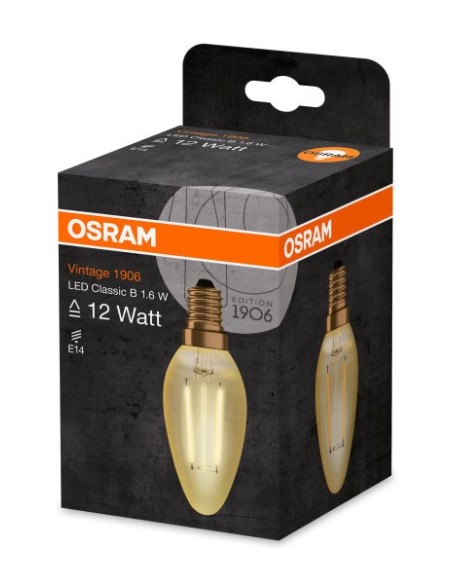 OSRAM VINTAGE LED CLASSIC B 1,4W VELA 220V 1,4W 2500K E14