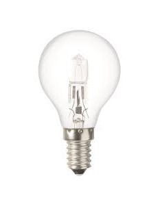 LAES ECOHALOGENA ESFERICA CLARA 230V 28W 2900K E14