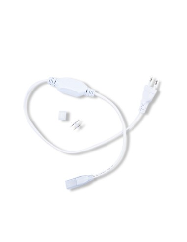 Vision-EL 749836 cable de alimentación + conector 2 pin + tapa final para tira de led 230v