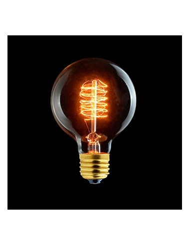 Laes vintage globo incandescente claro 125mm filamento carbono 230v 40w 2200k E27