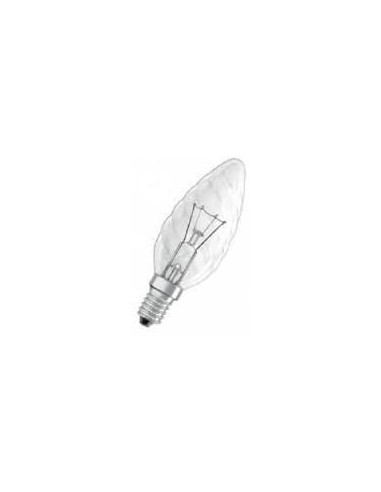 GENERAL ELECTRIC INCANDESCENTE VELA RIZADA CLARA 230V 60W E1