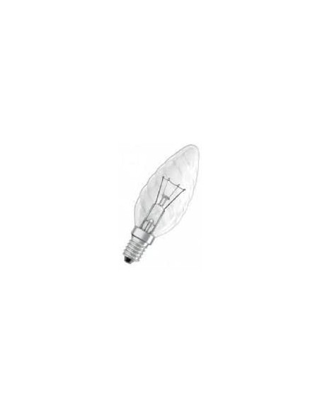 GENERAL ELECTRIC INCANDESCENTE VELA RIZADA CLARA 230V 60W E1