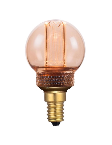 Laes 990850 esférica led regulable ambar vintage 220v 2,3w 1800k E14