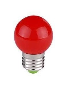 ORBITEC BOMBILLA INCANDESCENTE ESFERICA ROJA 230V 25W E27