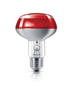 PHILIPS SPOTLINE DISCO COLOR ROJO R80 220V 6W E27