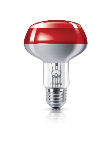 PHILIPS SPOTLINE DISCO COLOR ROJO R80 220V 6W E27