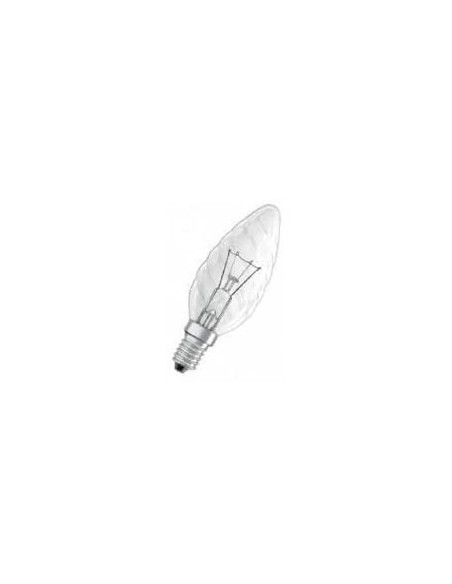 OSRAM INCANDESCENTE VELA RIZADA CLARA 230V 40W E14