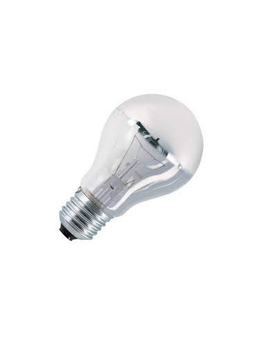 INCANDESCENTE STANDARD REVERSIVA CUPULA PLATA 125V 100W E27