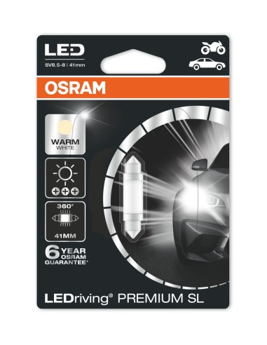 Osram plafonier led 41mm 12v 1w blanco cálido