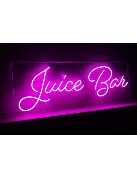 NEON LED JUICE BAR 100 X 35 CM ROSA