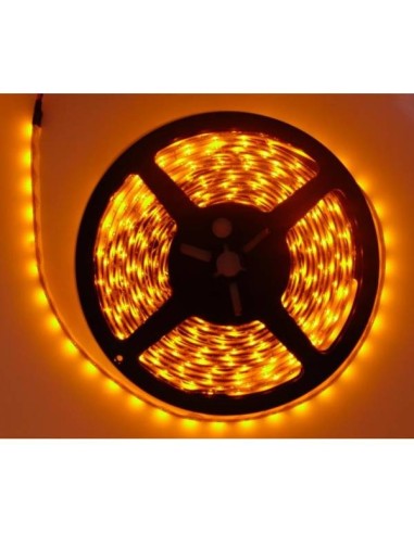 Tira de led 5 metros para interior (IP20) 24v 10w/metro color naranja