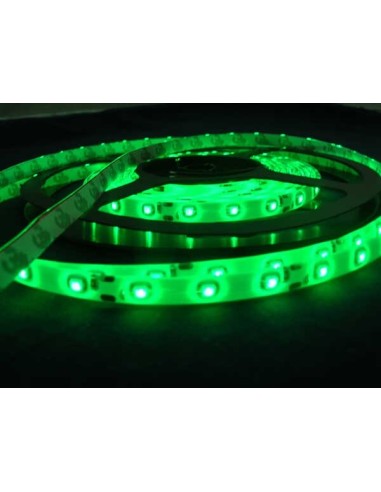 TIRA DE LED 5 METROS PARA INTERIOR (IP20) 12V COLOR VERDE 12