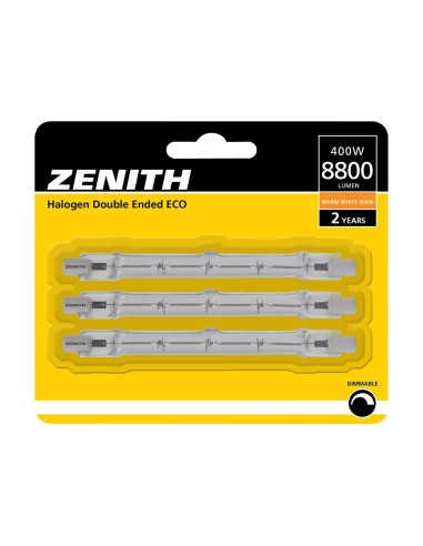 ZENITH-SYLVANIA BLISTER 3 HALOGENA LINEAL 118MM 230V 400W R7