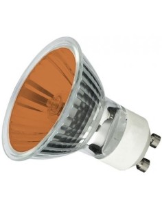 Showtec 82378 par16 halógena color naranja 230v 35w GU10