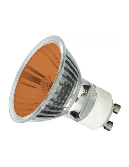 Showtec 82378 par16 halógena color naranja 230v 35w GU10