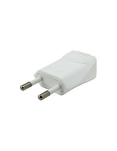 Electro dh 36.016/e/b clavija macho sin toma de tierra 4mm color blanco