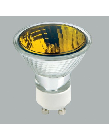 Halógena par16 color amarillo 230v 35w GU10