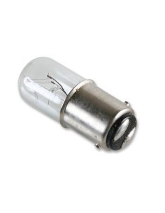 INCANDESCENTE TUBULAR CLARA 30 X 15MM 220V 5W BAY15D
