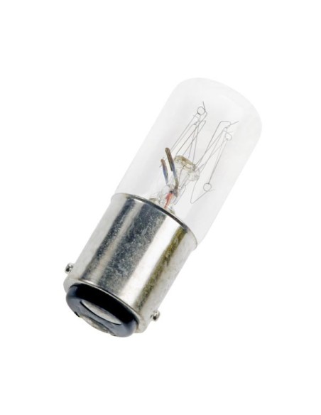 Alce incandescente tubular clara 45x17mm 260v 5w Bay15d