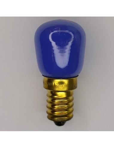 INCANDESCENTE PEBETERO 230V 10W E14 COLOR AZUL