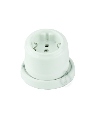 Amarcords ac433 enchufe schuko porcelana color blanco