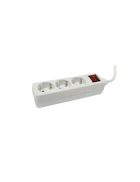 ELECTRO DH 36.202 BASE 3 ENCHUFES TOMA DE TIERRA COLOR BLANC