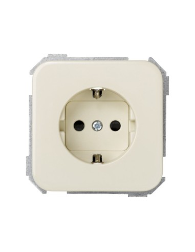 Simon 31432-61 enchufe shuko 2p toma de tierra color marfil