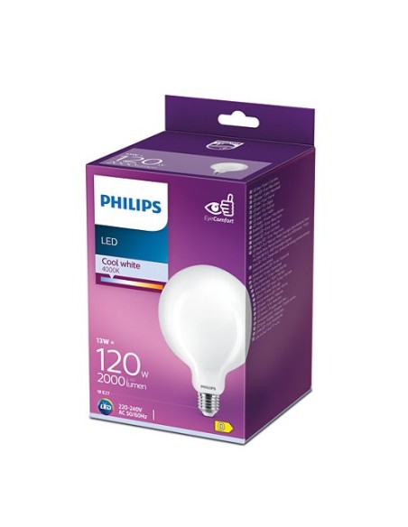 PHILIPS G120 GLOBO LED OPAL 220V 13W 4000K E27