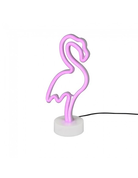 LAMPARA FLAMENCO LED COLOR ROSA 230V 1,8W