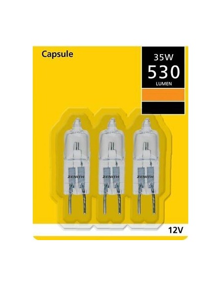 Zenith-Sylvania blister 3 halógenas 12v 35w GY6.35
