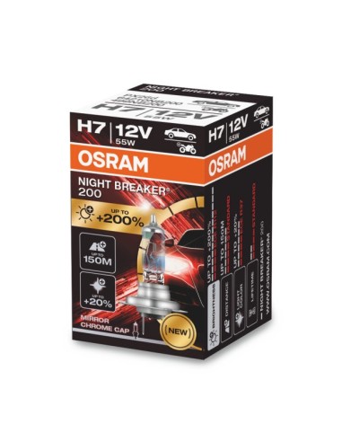 OSRAM NIGHT BREAKER 200 H7 12V 55W PX26D