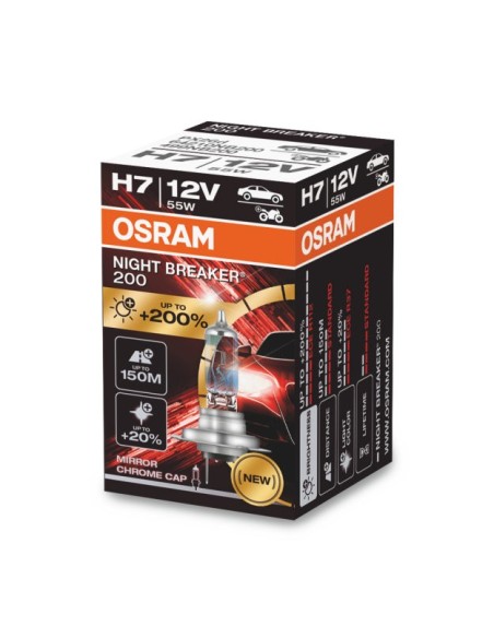 OSRAM NIGHT BREAKER 200 H7 12V 55W PX26D