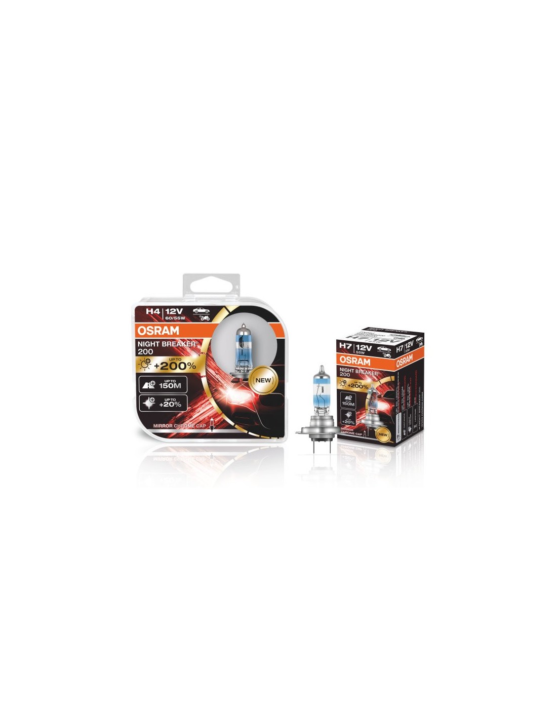 OSRAM NIGHT BREAKER 200 H7 12V 55W PX26D