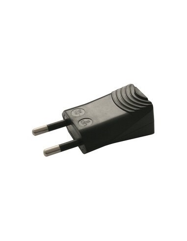 Electro DH 36.016/E/N enchufe macho sin toma de tierra color negro