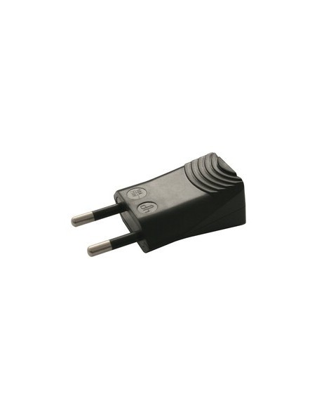 Electro DH 36.016/E/N enchufe macho sin toma de tierra color negro