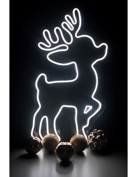 NEON LED RENO GRANDE 50 X25CM COLOR BLANCO FRIO