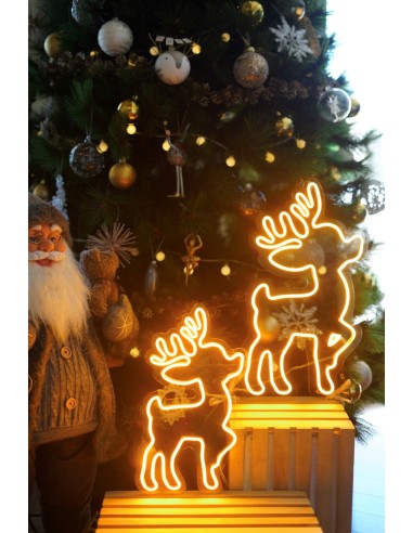 NEON LED RENO GRANDE 50 X 25CM COLOR AMARILLO